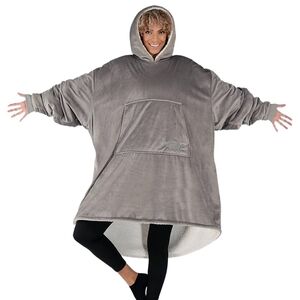 THE COMFY Original | Sherpa Lined Microfiber Fleece Wearable Blanket, Oversized